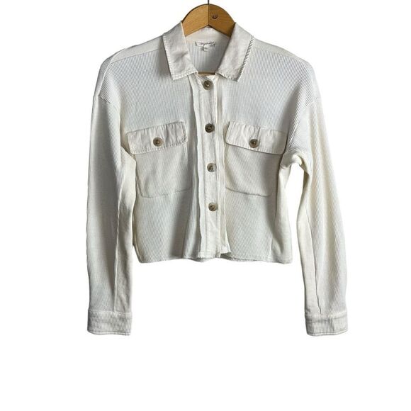 Mystree Waffle Knit Cropped Jacket Small EUC - Picture 1 of 6